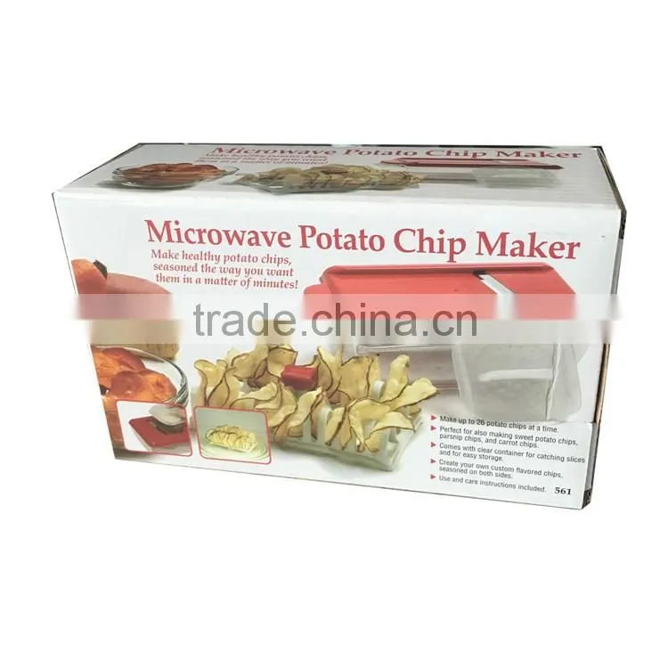 Hot Selling Manual Microwave Potato Chip Maker Slicer Cutter Machine