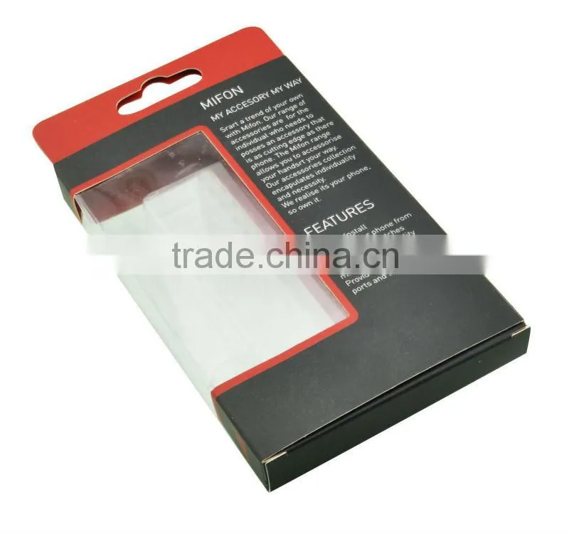 Mobile paperboard+PET clear window printing boxes