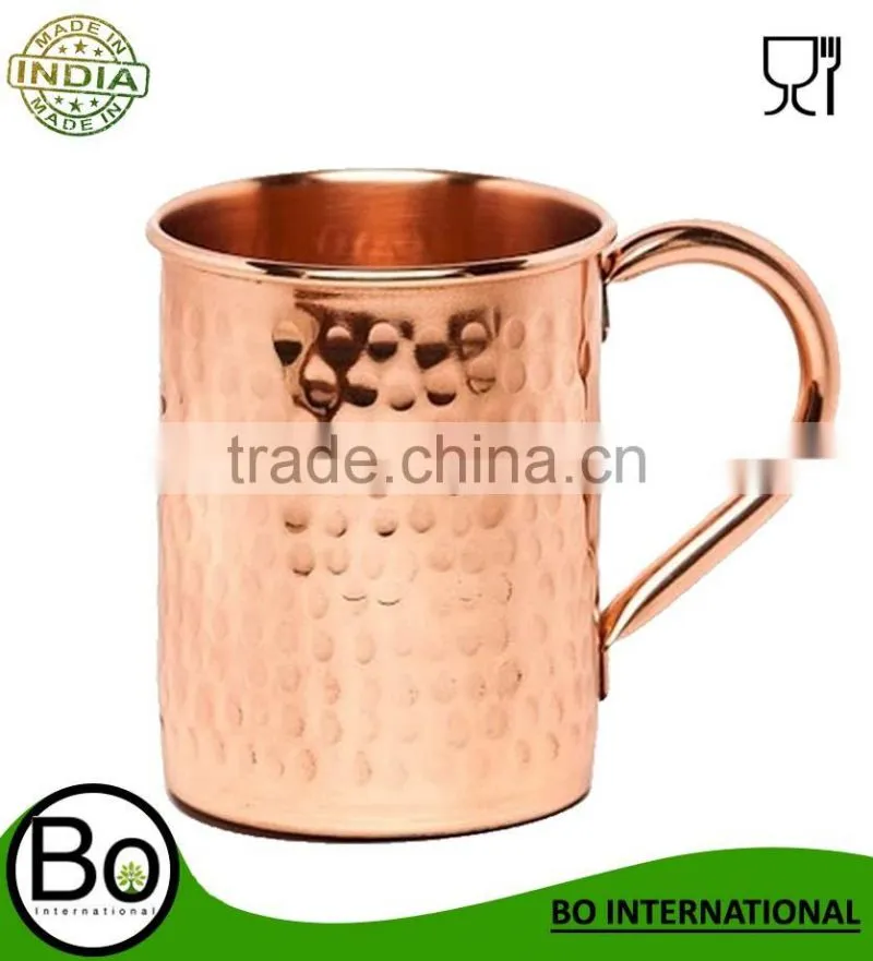 Copper Moscow Mule Hammered Mug 100% No Lining 16oz