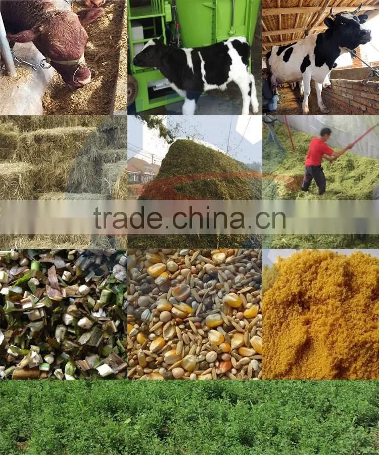 China quality farm machinery station cattle feed mixer wagon for TMR