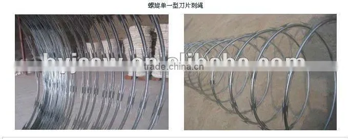 single type razor barbed wire mesh