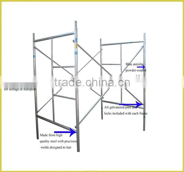 Metallic Mason Scaffold Frame Section Production Factory