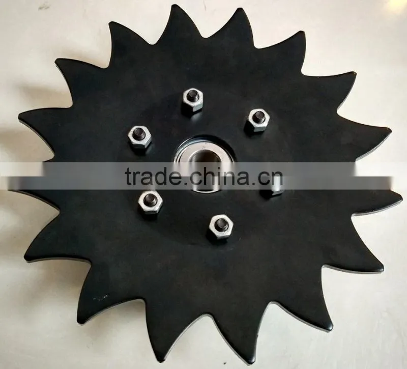 New Boron Steel 8" Notched Covering Harrow Disc Blade Assembly for CASE-IH Planters