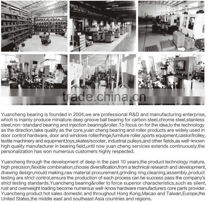 625zz bearing finished nylon sliding wheel for door rack