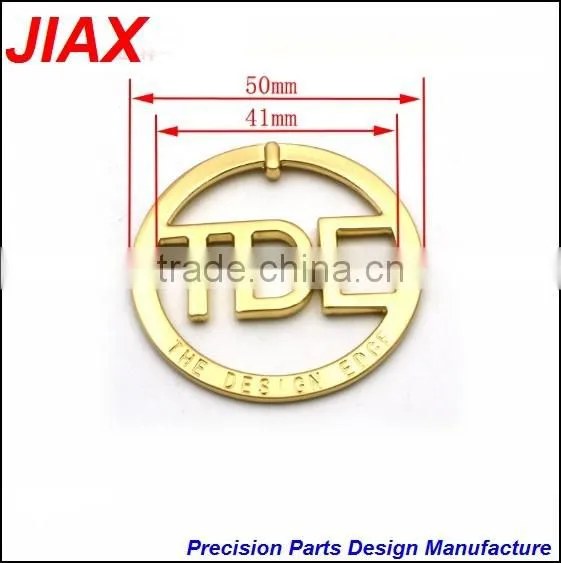 custom metal logo small for hand bags
