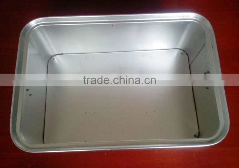 aluminum sheet basket, aluminum container box, storage basket