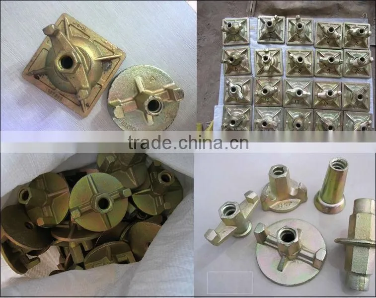 Tie Rod and Wing Nut Formwork