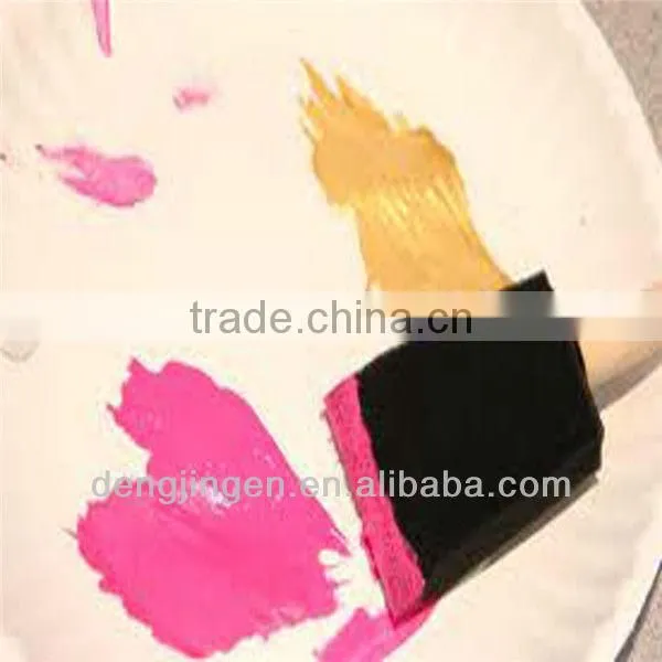 Plastic Wooden Handle Poly-brush Oil Painting Drawing Tools Artwork Stain Foam Roller Brush
