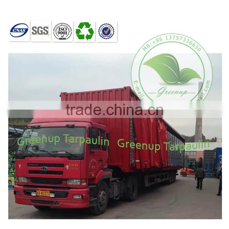 Economic Durable Red Container Side Tarp Coutains For Set