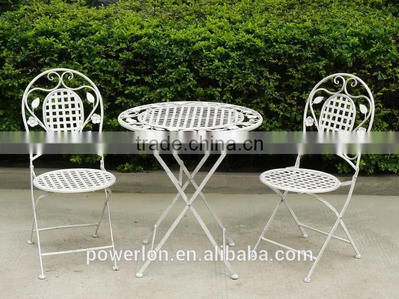 Antique Folding Metal Chair Outdoor Garden Furniture