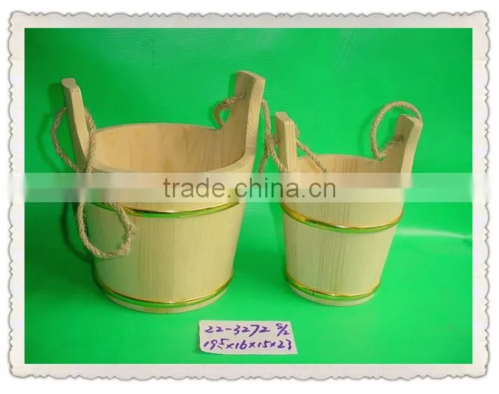 New product mini wooden bucket,wooden bucket wtih hanger