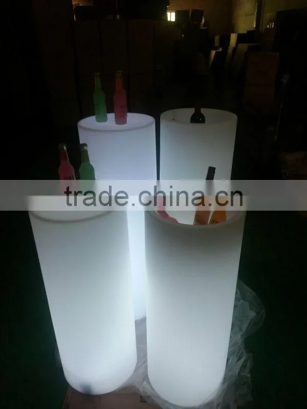 80cm big plastic led lighting cube for party kids' chair