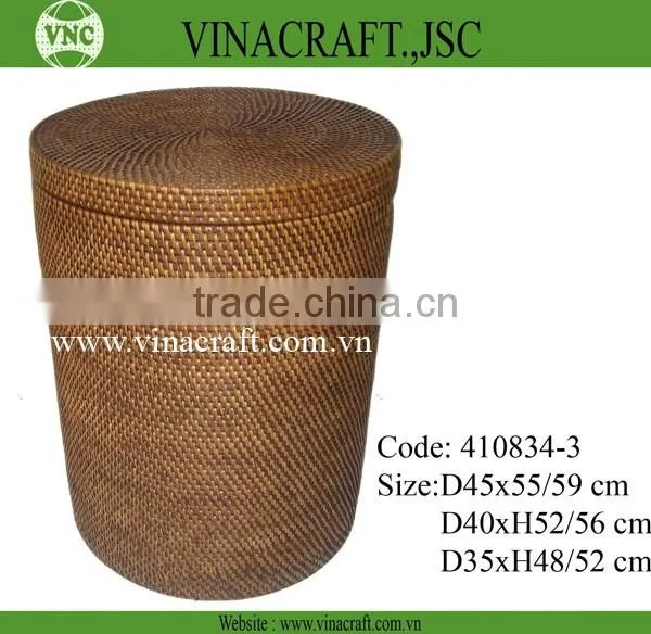 Home cabinet made from wicker material