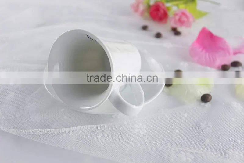 Factory direct wholesale customized white crockery coffee cup