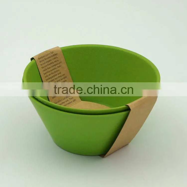 china factory supply Eco-friendly Bamboo Fiber Home Meal Bowl, bio bamboo bowls for serving food,