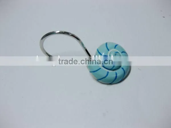 Seasell series polyesin decorative shower curtain hooks