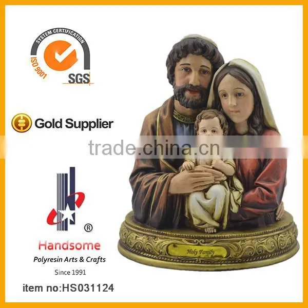 12 Inch Resin Holy Family Catholic Religious Souvenir Statues