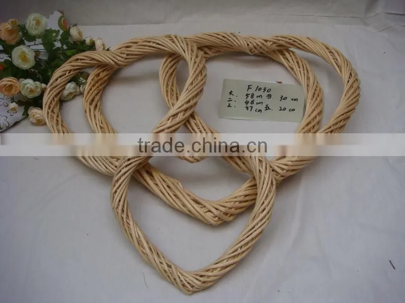 2013 wicker hanging heart for home&garden decration/Christmas craft