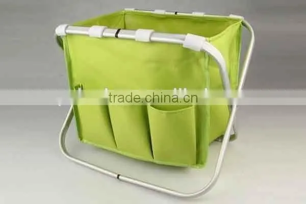 Foldable storage basket With Aluminum Tube LAUNDRY BASKET