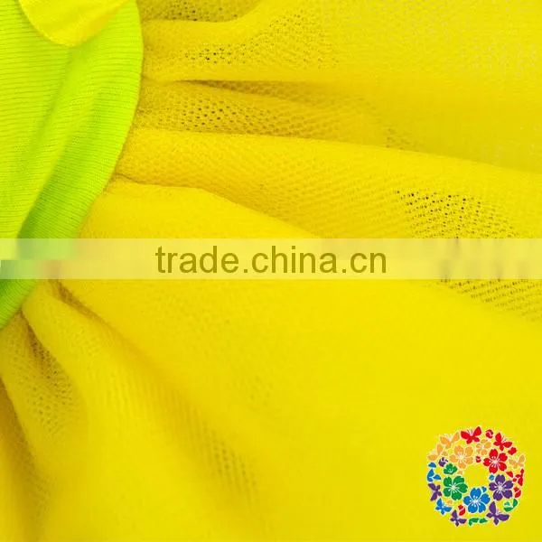 2015 New Design Yellow Pet Dog Coat Wholesale High Quality Dog Tutu Dress Cherry Chiffon Pet Dog Dress Clothes
