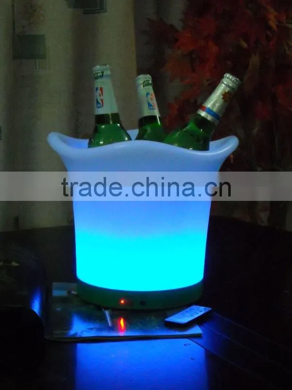 remote control rechargeable LED ice bucket /LED bucket