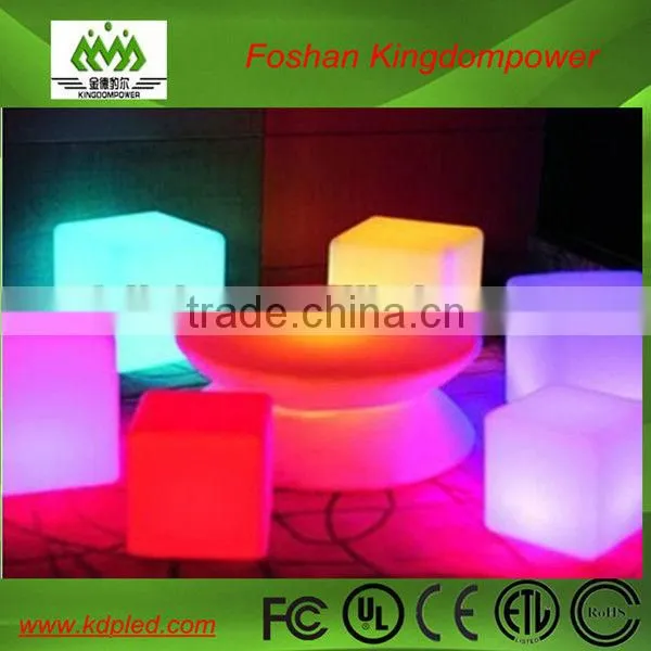 color changing outdoor illuminated Led coffee table