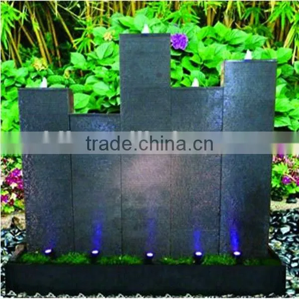 granite fountain outdoor waterfall