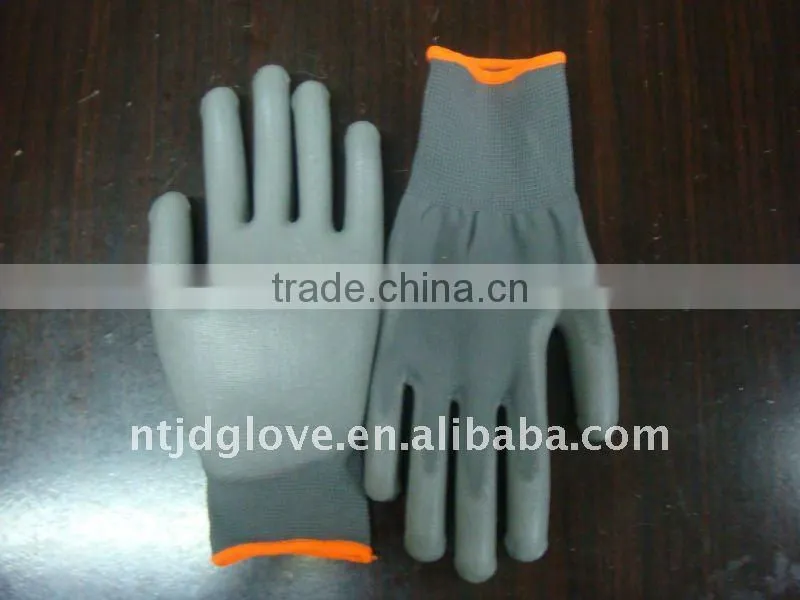 13G With Grey PU Coating /PU GLOVE.