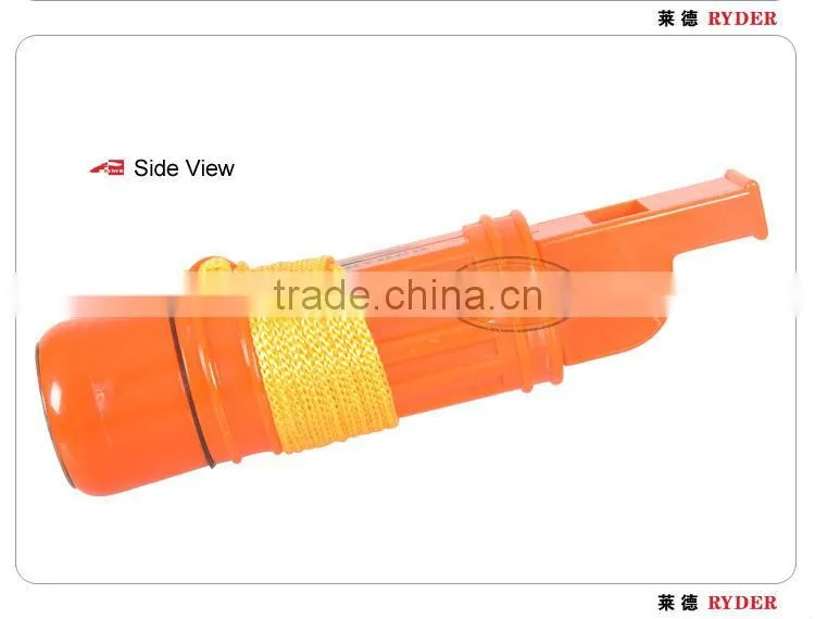 5 in 1 Orange Plastic Whistle