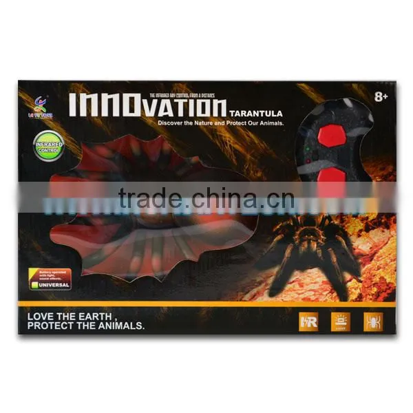 Simulation 360 turn rc spide plastic insect toy infrared insect model