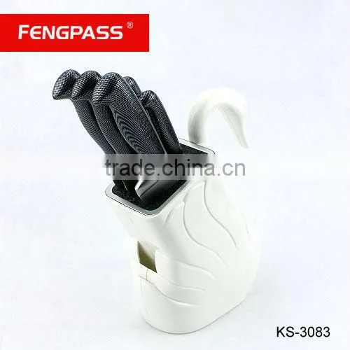 ceramic knife holder in swan-shape (671-125-256)