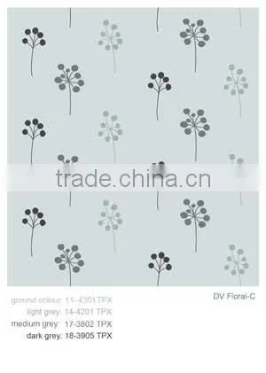 Printed shower curtain