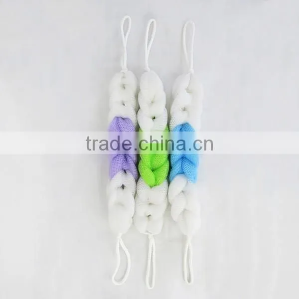 Hot Long Shape Mesh Bath Sponge Mesh Pouf Bath Sponge