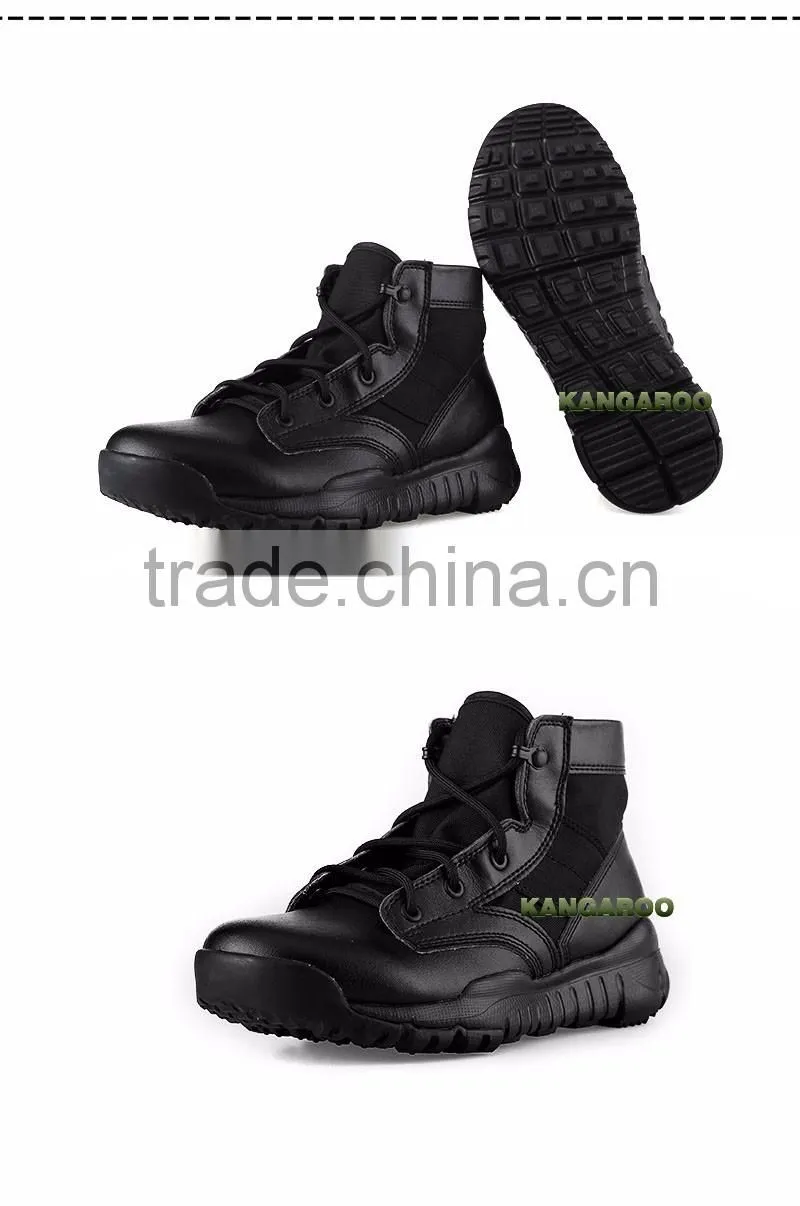 China Cheap Black Laced Boots For Men