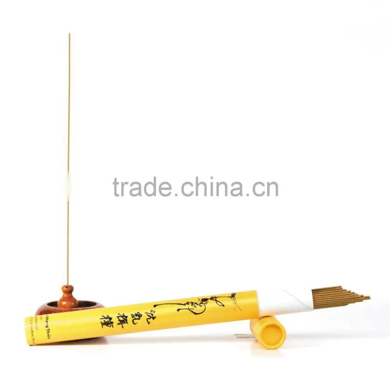 Agarwood incense without sticks in yellow cylinders - Agarwood ingredients