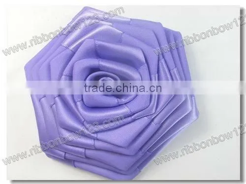 pure handmade Stretch satin ribbon flowers design