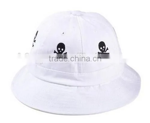 Custom Personality Embroidery Logo Black Bucket Hat