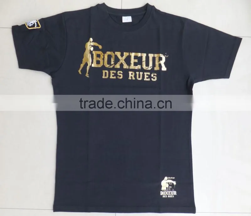 100% cotton printed short sleeve men t-shirts
