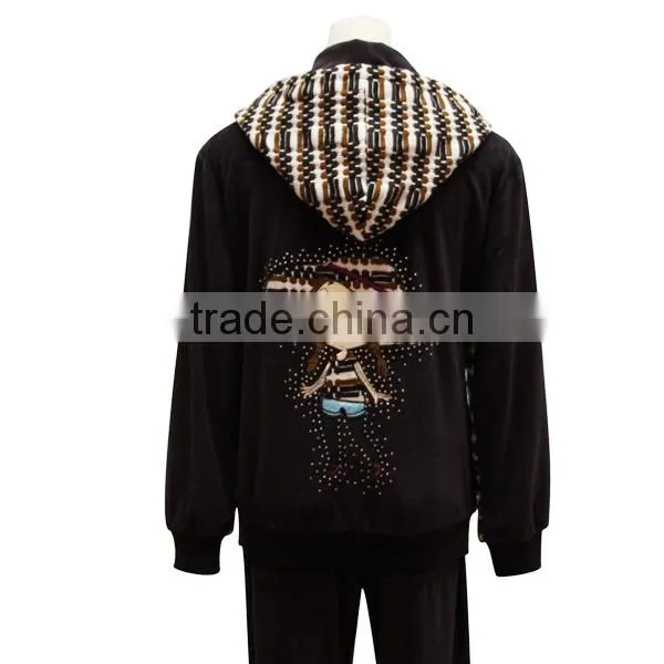 fashion wholesale winter nice woman brands sports latest design tracksuit