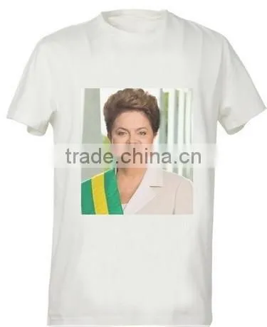 Customed full color printing 100 polyester election tshirts in good design