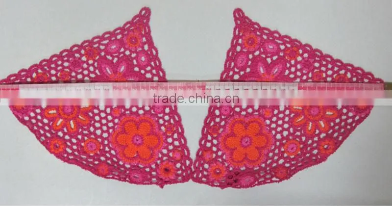 Wholesale new design red free crochet cotton doily patterns