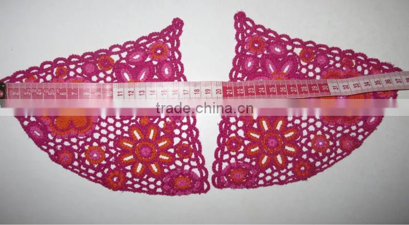 Wholesale new design red free crochet cotton doily patterns