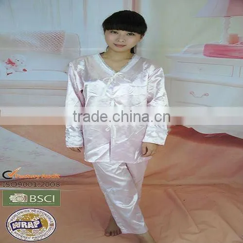 Satin cloth nightgown/bathhrobe
