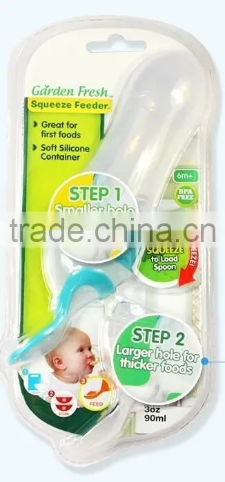 baby feeder feeding bottle/Baby Food Dispensing Spoon/baby food feeder