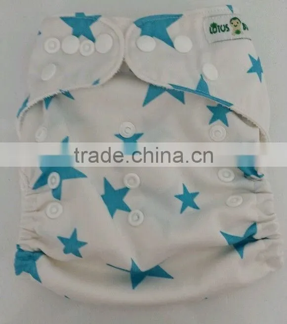 Natural Healthy White Star Unisex Baby Diapers