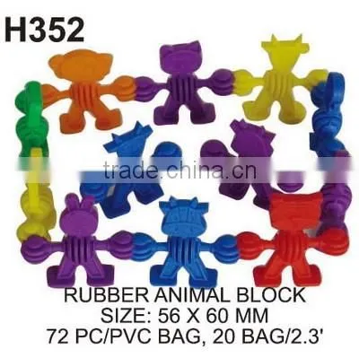 500 g Sun Flower Soft Rubber Educational Building Blocks Toys For Kids