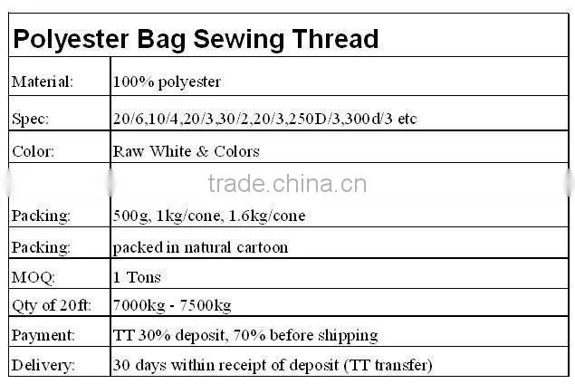 Industrial Polyester Sewing Thread 20/2 40/2 for Overlock Sewing Machine