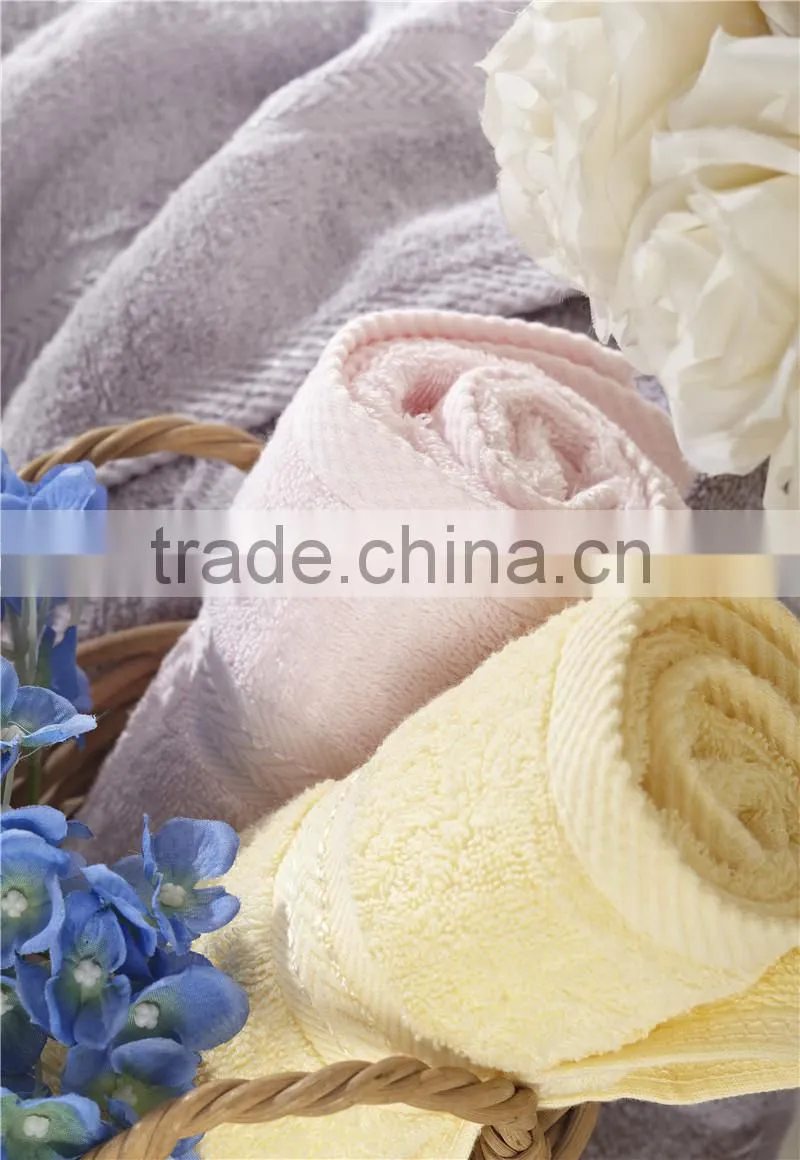 Luxury Hotel Wholesale Dobby Dyed Hand Towel 100% Cotton