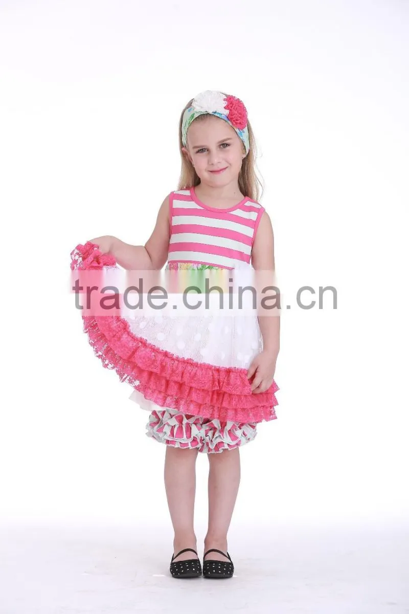 Latest children frocks designs new model bottom lace flower girl dress