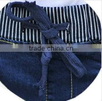 2014 hot sale new design denim jogging three quarter Haren jogging pants